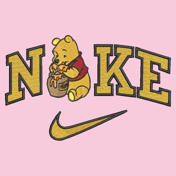 Nike Winnie The Pooh Embroidered Adult Unisex Crewneck Sweatshirt Honey Pot - Picture 12 of 16